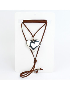 Collar de Gamuza Silver New Love