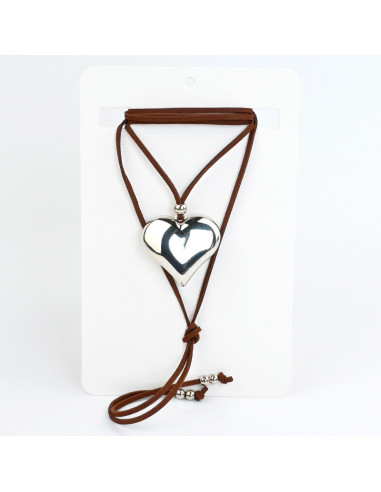 Collar de Gamuza Silver New Love