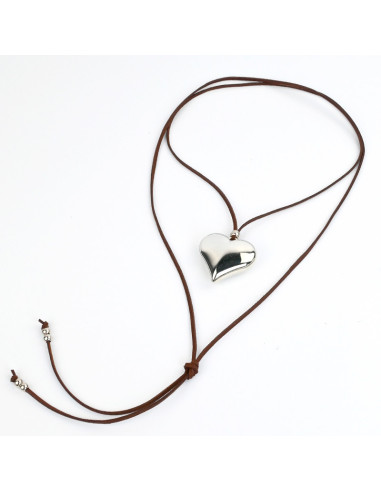 Collar de Gamuza Silver New Love