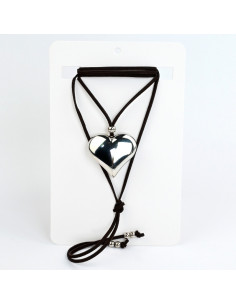 Collar de Gamuza Silver New Love