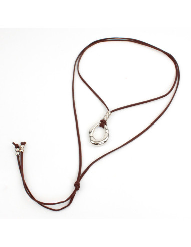 Collar de Gamuza Melted Circle