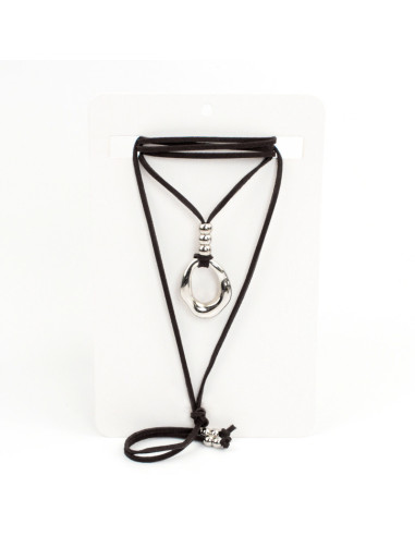 Collar de Gamuza Melted Circle