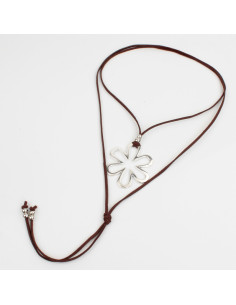 Collar de Gamuza Flowered