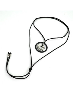 Collar de Gamuza Black and Silver