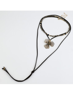 Set Collares Soleil Flower and Beads