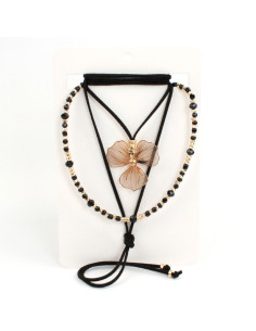 Set Collares Soleil Flower and Beads