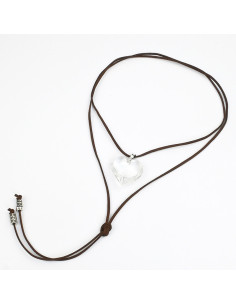 Collar de Gamuza Crystal Love
