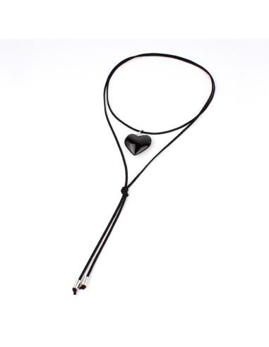 Collar de Gamuza Crystal Love