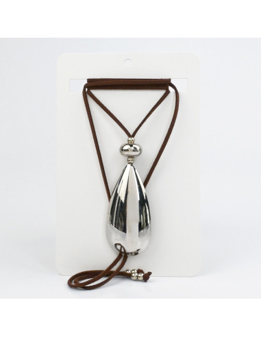 Collar de Gamuza Large Silver Tear