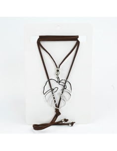 Collar de Gamuza Mostera Silver