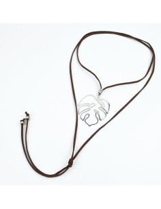Collar de Gamuza Mostera Silver