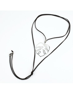 Collar de Gamuza Mostera Silver