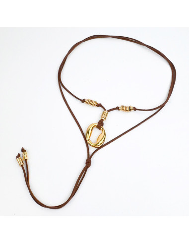 Collar de Gamuza Gold New Age