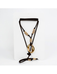 Collar de Gamuza Gold New Age