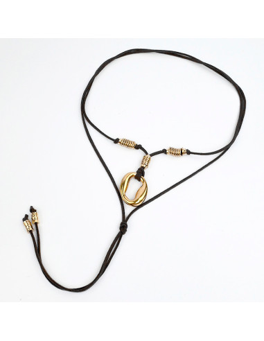Collar de Gamuza Gold New Age