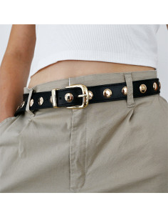 Cinturón Buttons Gold