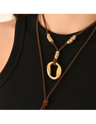 Collar de Gamuza Gold New Age