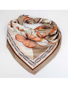 Pañuelo XXL Flower Clasic Terra