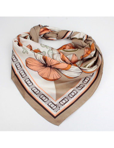 Pañuelo XXL Flower Clasic Terra