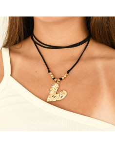 Collar de Gamuza Golden Lover