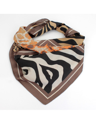 Pañuelo Prints Trend Cacao (70x70)