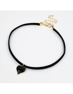 Choker de Gamuza Dark Heart