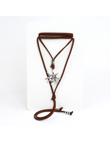 Collar de Gamuza Boho Sun