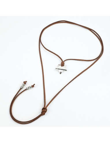 Collar de Gamuza Curved Star