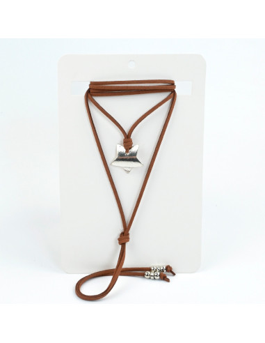 Collar de Gamuza Curved Star