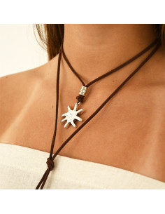 Collar de Gamuza Boho Sun