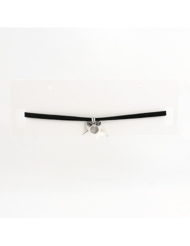 Choker de Gamuza Star