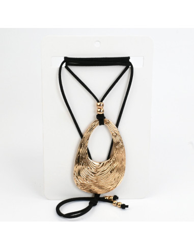 Collar de Gamuza Golden Print