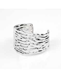 Brazalete Textured Silver