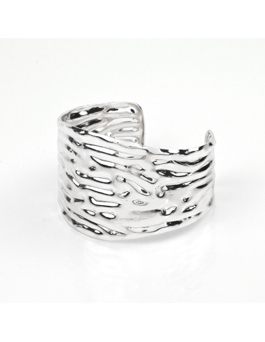 Brazalete Textured Silver