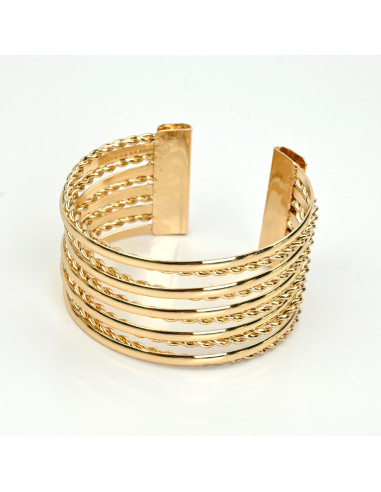 Brazalete Twisted Gold