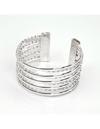 Brazalete Twisted Silver