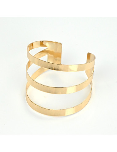 Brazalete Curved Lines Gold | Venta mayorista – Infinita
