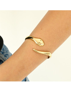 Brazalete Thin Golden Snake