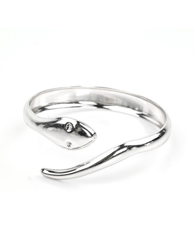 Brazalete Thin Silver Snake