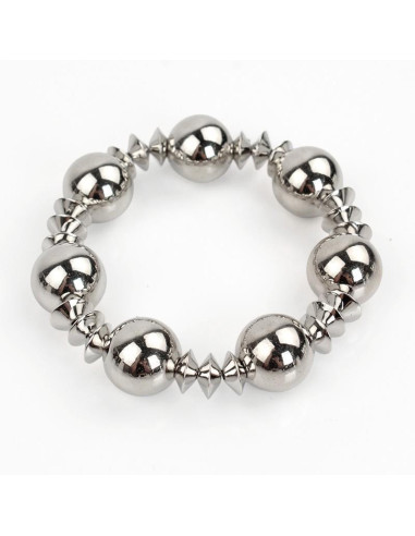 Pulsera Elástica Silver Sphere