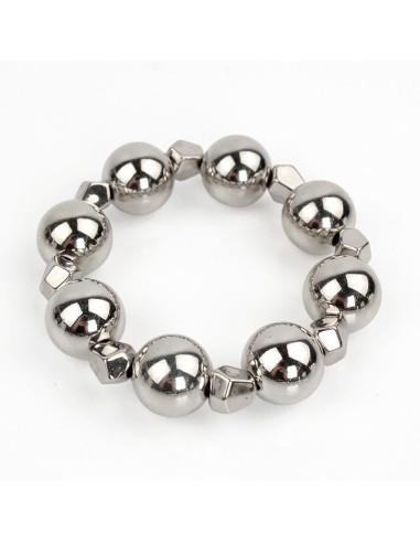 Pulsera Elástica Silver Sphere Organic