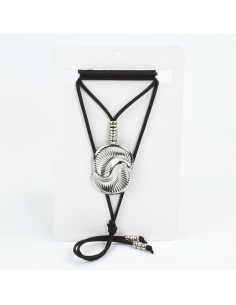 Collar de Gamuza Spiral Curves