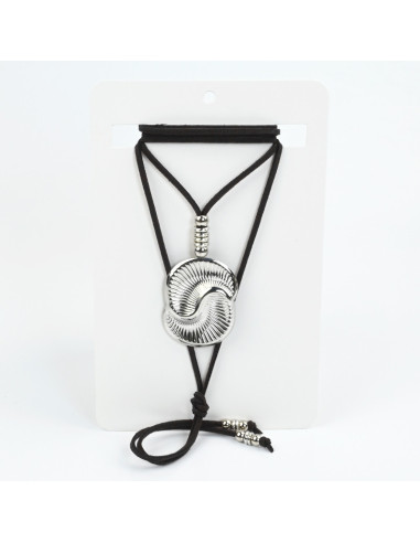 Collar de Gamuza Spiral Curves