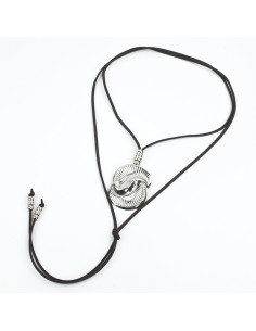 Collar de Gamuza Spiral Curves