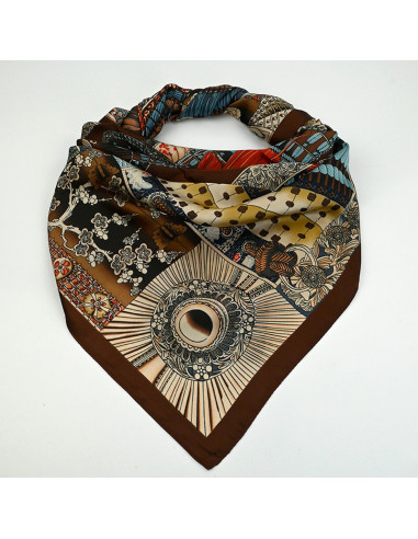 Pañuelo XXL Kioto Cacao | Venta mayorista – Infinita