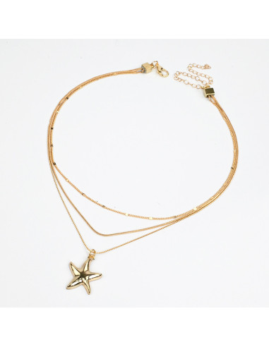Collar de Cadena Golden Sea Star