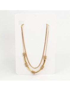 Collar de Cadenas Golden Tubes