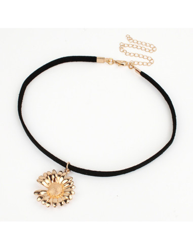 Choker de Gamuza Golden Margaret