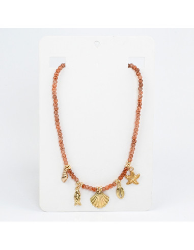 Collar Multicharms Golden Sea