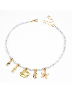 Collar Multicharms Golden Sea